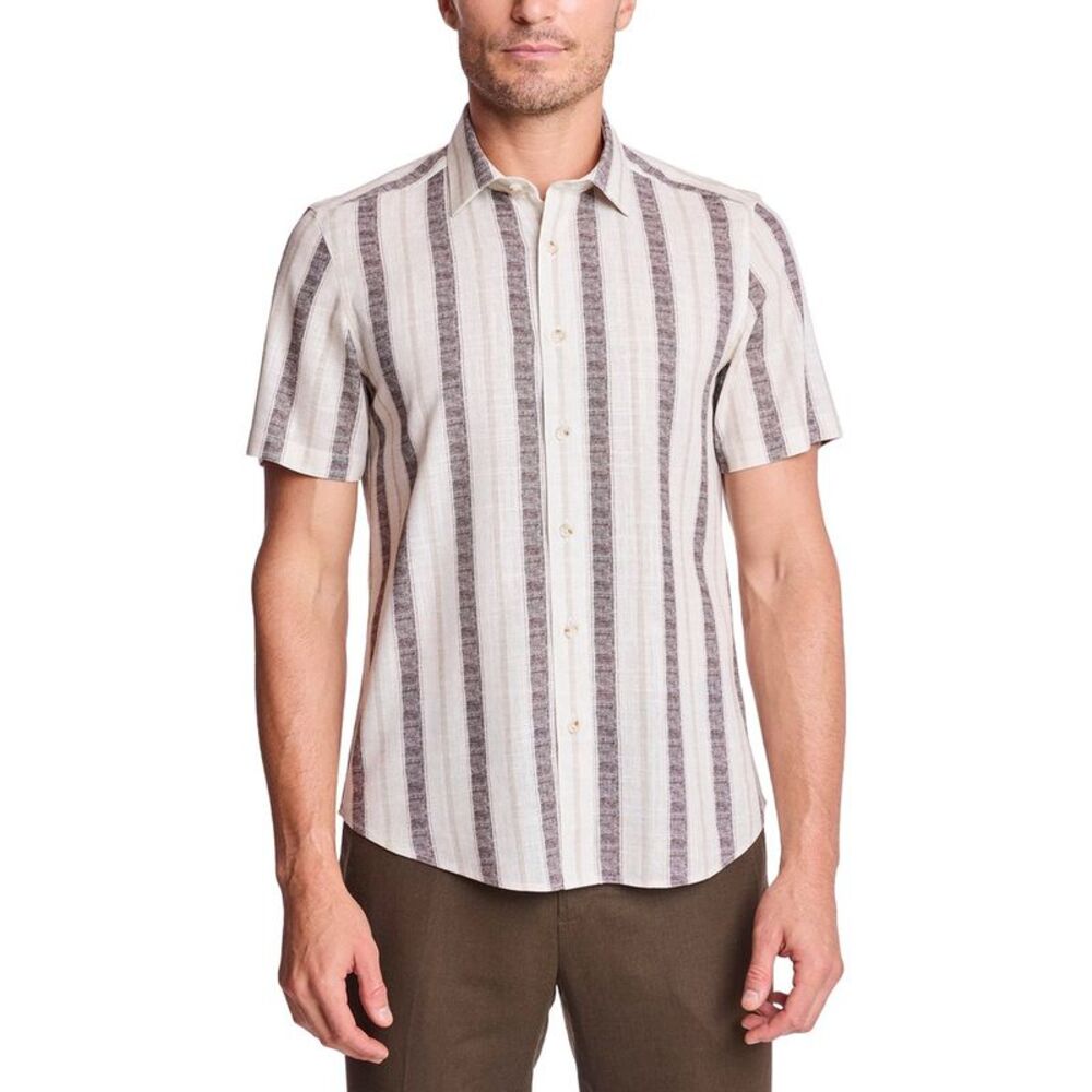 Paisley & Gray Mens  Sawyer Linen-Blend Shirt